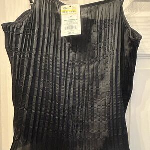 a new day Black Pleated Camisole
